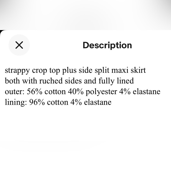 Daily Practice Retro Terry Cloth Tube Top and Midi Skirt Set Anthropologie NWT - Picture 9 of 9